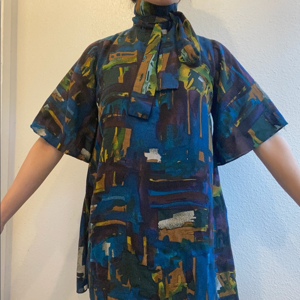High neck blouse